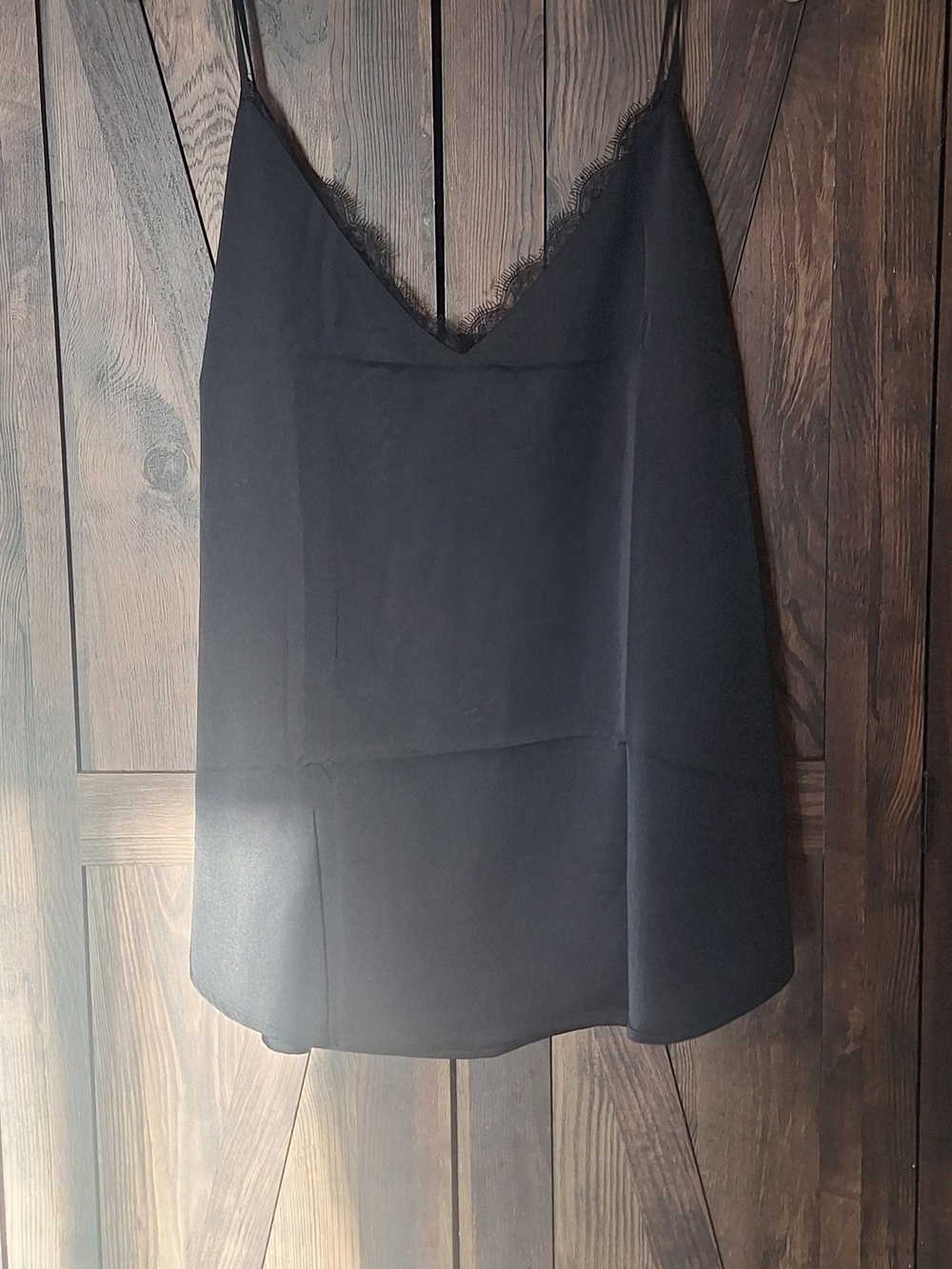 Express Black Lace-Trim Cami Top